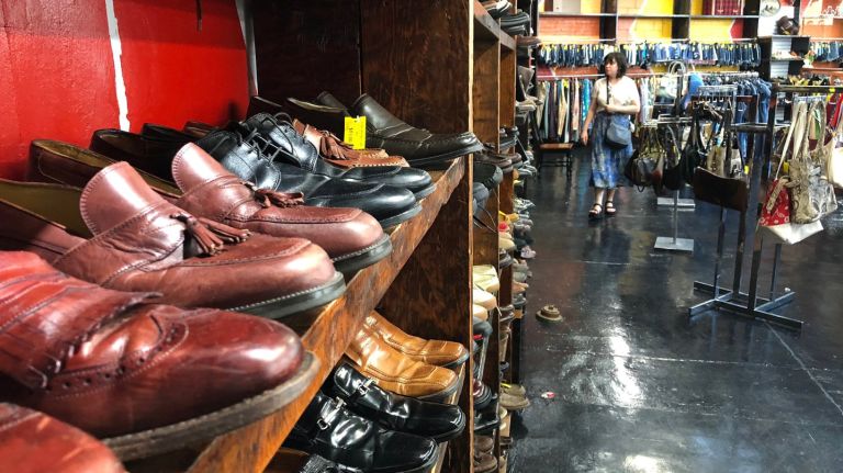 Thrifters may want to skip everything else on this list and spend the day shopping. The neighborhood's southern border is rife with second-hand steals. Here are just a few spots we recommend: Dobbin Street Vintage Outpost (1033 Flushing Ave.), Le Point Value Thrift (1081 Flushing Ave.), Urban Jungle (118 Knickerbocker Ave.) and L Train Vintage (106 Kinckerbocker Ave.) If you're searching for larger-scale items such as chairs, mirrors, or picture frames, head straight to Dobbin Street. If you're up for scouring two floors for that overlooked value find, Le Point is the place. And if camouflage or denim overalls is what you're looking for, for whatever reason, Urban Jungle has an embarrassment of riches, all priced at a reasonable $8-10.