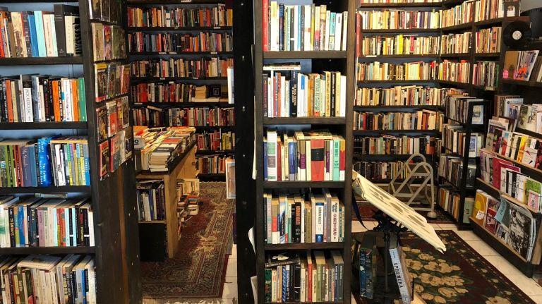 There's nothing fancy at Human Relations at 1067 Flushing Ave. -- just an awfully charming book store with reads old and new packed from the floor to the ceiling. The discount rack outside is also worth a quick browse.