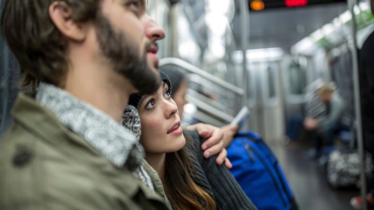 We're late because of a what? What's happening? What? 