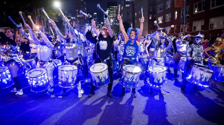 Village Halloween Parade: See photos from the spooktacular event 25 Thousands of costumed characters march up Sixth Ave in the Village Halloween Parade on Wednesday, Oct. 31, 2018.
