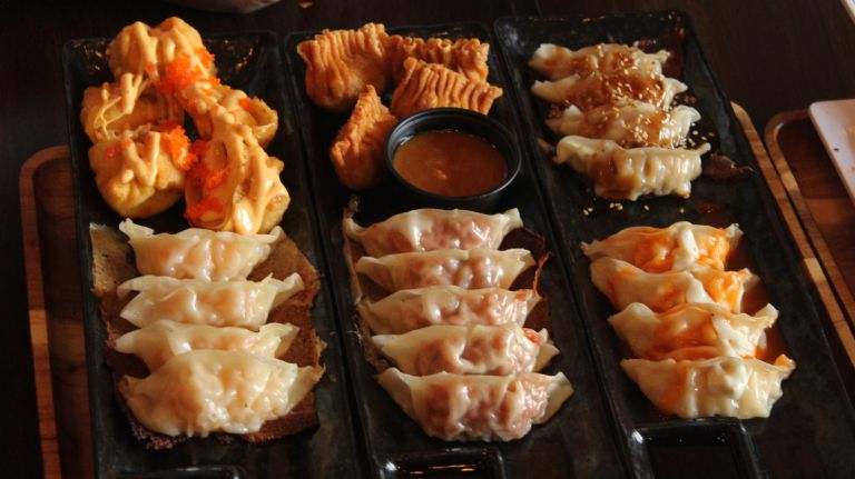 After a full day of exploring, you've earned a full belly of delectable dumplings at Ozi Dumplings at 19 Bogart St. (if you make it before 7 p.m., beer and sake is buy-one-get-one-half-off). The housemade dumplings ($8.50 for six, $10.50 for nine) come with your choice of seaweed salad, french fries, edamame or a rice bowl. We recommend a table full of original pork/onion/cabbage, and blue and snow crab/creamy cheese sauce. Ozi also offers a hearty donburi ($13), which is katsu chicken or shrimp tempura over white rice and fried egg, as well as three types of ramen ($13). There are no bad choices here. If you've got room left, grab some Nutella dumplings ($8) for the road.