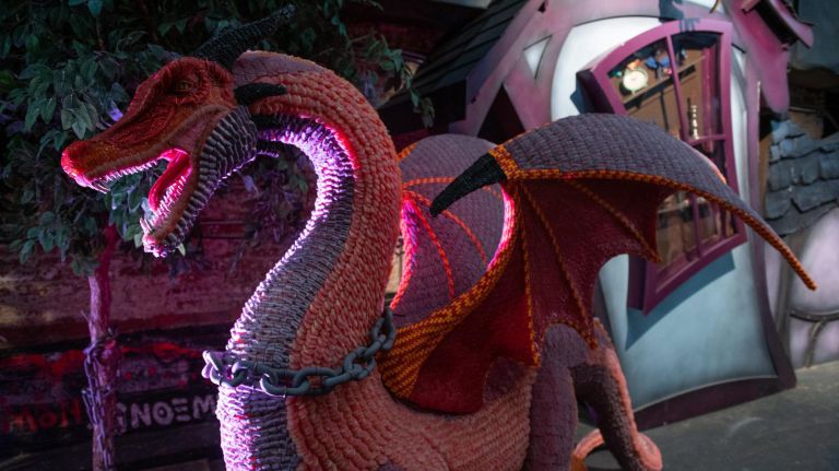 Candytopia: Wonka-esque sweets pop-up is extended through the holiday season 17 This 150-pound dragon was made of 125,000 candy pieces and took 542 hours to complete.