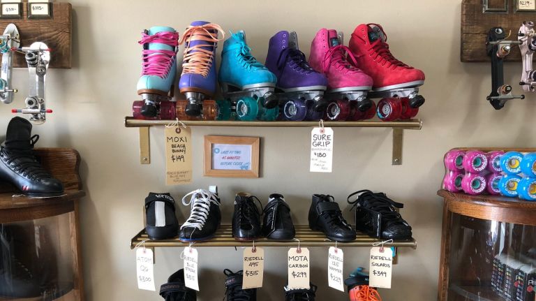 Consider snagging some skates at Five Stride Skate Shop at 178 Bushwick Ave. to help you get around in style. As New York City's only full-service skate shop, the store caters to derby-ers (you might now its owners as Bonnie Thunders and OMG WTF) but has plenty to offer casual skaters, as well. The company, which has a second location in Portland, Oregon, moved from Astoria to Brooklyn in 2010 and to it's current East Williamsburg home in 2015. Rhythm skates (think couples-skate at the rink) for adults start at $99, while more 