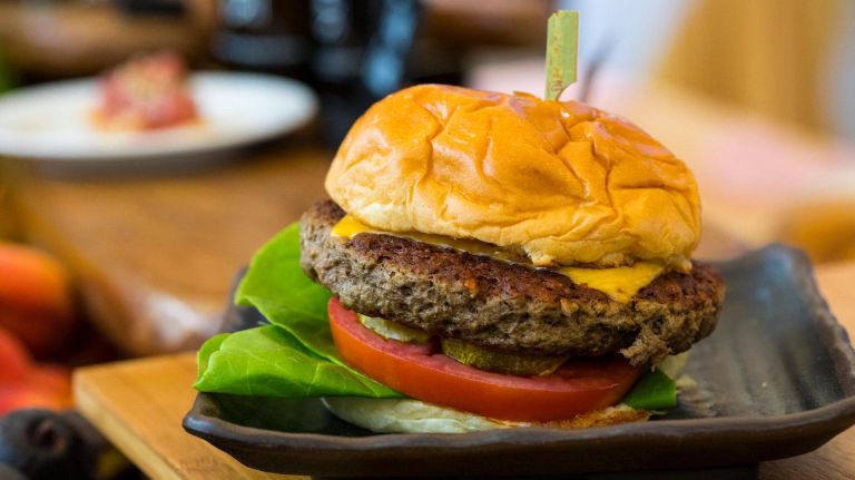 The Impossible Burger from Heineken Red Star Patio Cafe and U.S. Open Club.