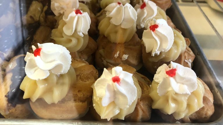 Fresh desserts line the shelves at Anna Artuso's.