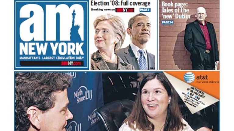 amNewYork covers through the years 20 The March 5, 2008, cover.