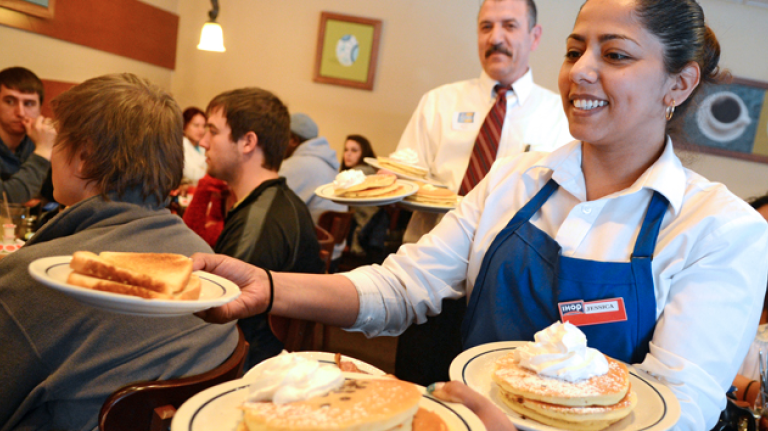 Pancakes to the People members receive a free full stack of IHOP’s famous Rooty Tooty Fresh n’ Fruity pancakes on their birthdays;<a href=