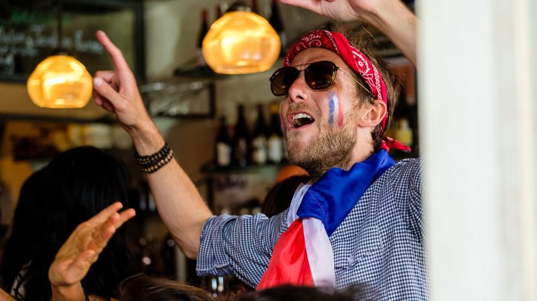 New Yorkers celebrate France's domination in World Cup Final 13 Fans of team France celebrate victory inside Big Tiny Bistro Français on Smith Street in Carroll Gardens.