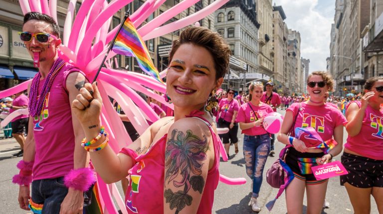 Pride parade NYC: Photos of the 2018 march through Manhattan 43 Some like it hot pink.