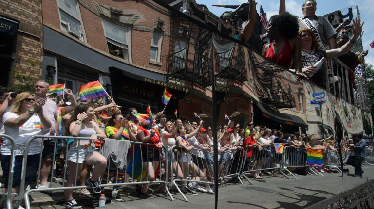 Pride parade NYC: Photos of the 2018 march through Manhattan 54 Spectators cheer on Christopher Street.