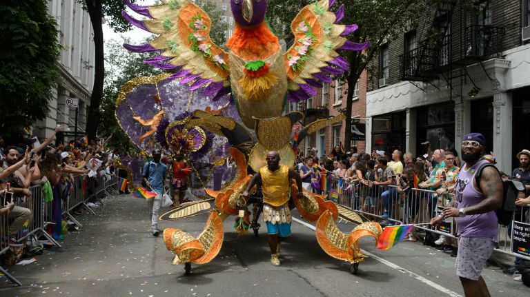 Pride parade NYC: Photos of the 2018 march through Manhattan 55 Incredible costumes and floats, sometimes a mix of both, roll down the parade route.