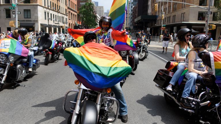 Pride parade NYC: Photos of the 2018 march through Manhattan 59 Motorcyclists prepare for the march.