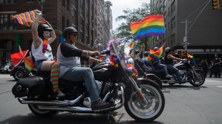 Pride parade NYC: Photos of the 2018 march through Manhattan 62 Motorcyclists take off.