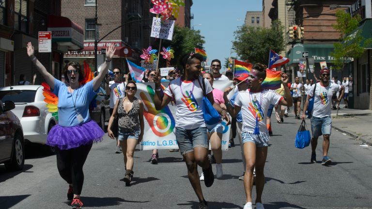 1 Bronx Pride March: Advocates parade through the streets 12 Members of the LGBTQ community and their supporters take part in the Bronx Pride March.