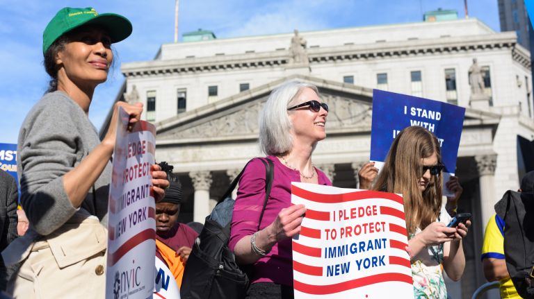 May Day protests: Photos of the 2017 NYC demonstrations 27 May Day demonstrators in Manhattan's Foley Square on Monday, May 1, 2017.