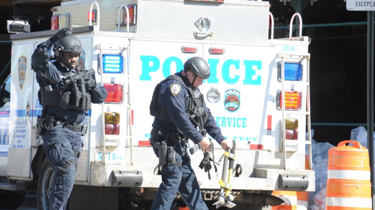 Harlem high school searched after call of possible shooter: NYPD 1 The NYPD responds to a potential active shooter call at A. Philip Randolph Campus High School in Manhattan on Thursday.