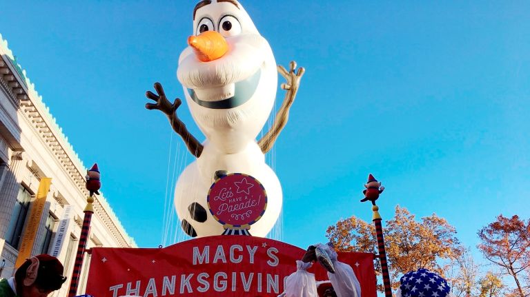 The scene along Central Park West on Thursday morning, Nov. 23, 2017.