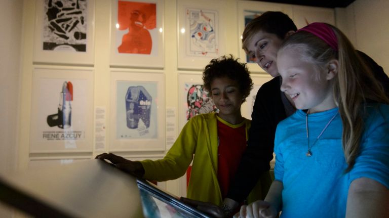 Visitors can project paintings and sculptures by contemporary Cuban artists in the exhibition's art room, as well as see a collection of posters made in the last decade.