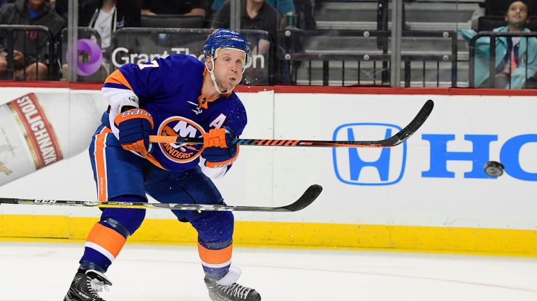 Leo Komarov, formerly of Toronto, signed with the Islanders during the offseason.