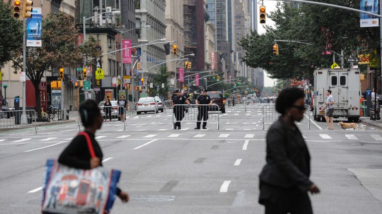 Chelsea explosion injures multiple people in Manhattan: See photos from the scene 8 Sixth Avenue is barricaded by members of the NYPD on Sept. 18, 2016, one day after an explosion on W. 23rd Street in Chelsea.