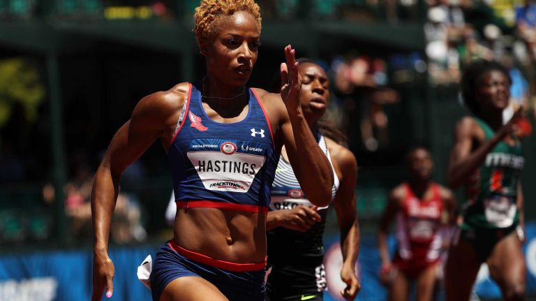 U.S. Olympians with New York City connections 3 Born in Brooklyn, Hastings will make her second Olympics appearance and seek to defend her London 2012 gold medal as a member of the 4x400-meter relay team. She is a graduate of A. Philip Randolph Campus ('04) in Harlem.