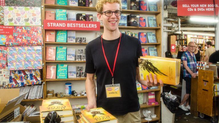 At long last! At 12:01 a.m., the Strand finally began handing out the books. 