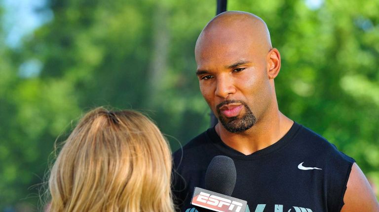 New York Jets running back Matt Forte speaks with the media at Atlantic Health Jets Training Center in Florham Park, New Jersey on Wednesday, July 27, 2016. New York Jets Training Camp.