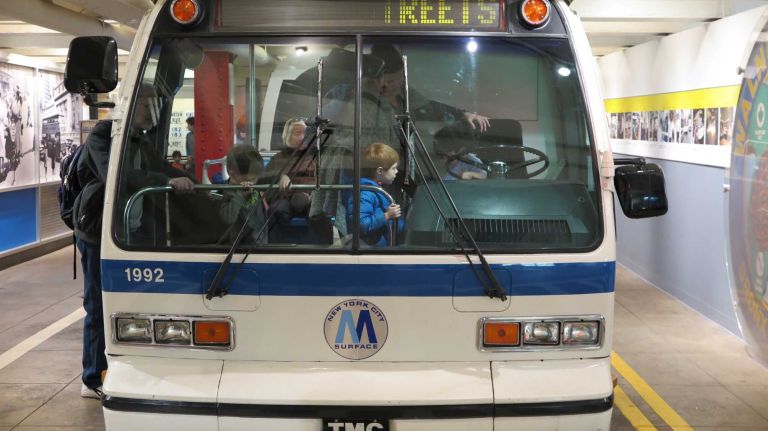 Experience what it's like to drive a bus in one of the two MTA buses at the museum. While this attraction is primarily fun for kids, Asborno said many adults try it out too. There are even changing traffic lights to set the scene.