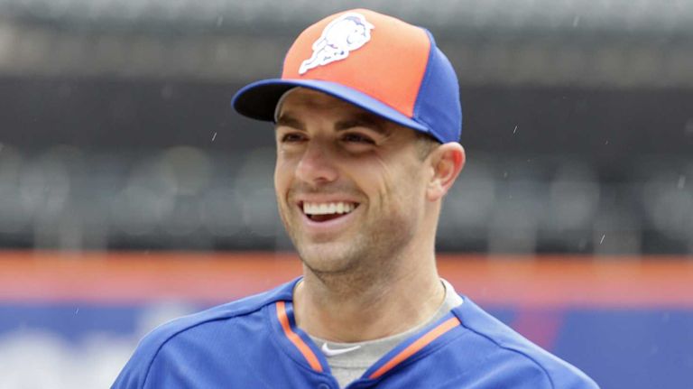 New York Mets third baseman David Wright, No. 5, during batting practice before the Mets' home opener against the Philadelphia Phillies on Friday, April 8, 2016, at Citi Field.