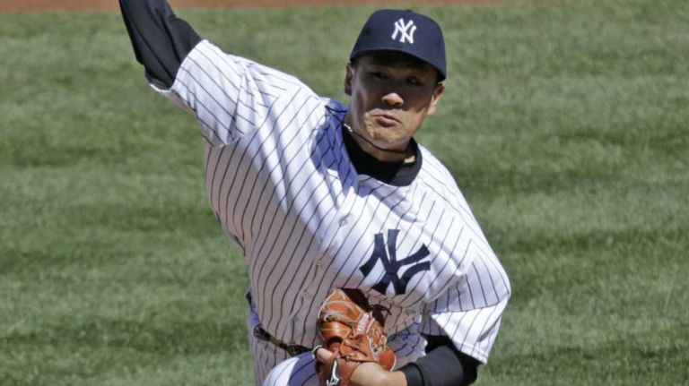Opening Day: Yankees vs. Astros 46 New York Yankees starting pitcher Masahiro Tanaka (19) throws the pitch in the first inning on Opening Day against the Houston Astros Tuesday, April 5, 2016 at Yankee Stadium.