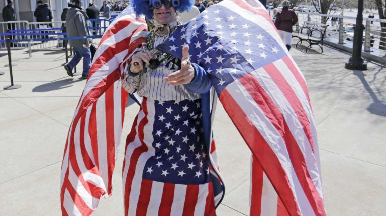 Opening Day: Yankees vs. Astros 58 Lenny Low of the Bronx is all ready for the New York Yankees on Opening Day against the Houston Astros Tuesday, April 5, 2016 at Yankee Stadium.