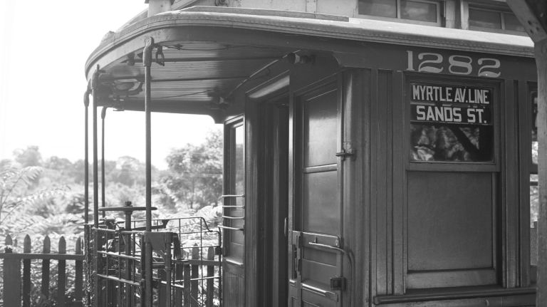 Gone for 50 years, the old El train helped spur outer borough growth 2 A train car at The Metropolitan Avenue Station on the Myrtle Avenue Line in 1942.