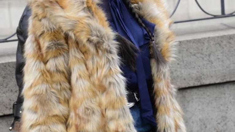 A woman attends New York Fashion Week on Feb. 11, 2016.