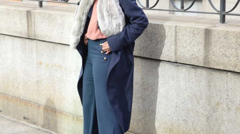 A woman attends New York Fashion Week on Feb. 11, 2016.