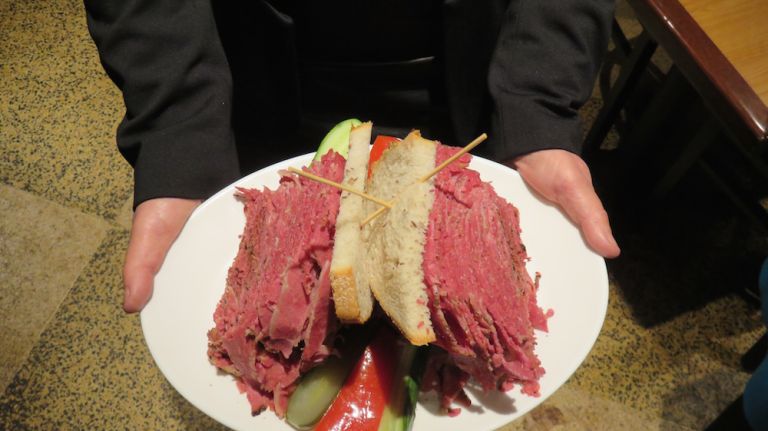 Carnegie Deli reopens: 'Finest pastrami sandwich in New York,' de Blasio says 15 The gigantic sandwich -- dubbed the Woody Allen because