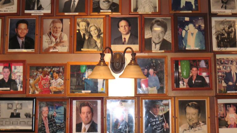 Carnegie Deli reopens: 'Finest pastrami sandwich in New York,' de Blasio says 17 The walls of the Carnegie Deli are covered in photographs of celebs and other luminaries, from Michael Jordan to Britney Spears to Alice Cooper.