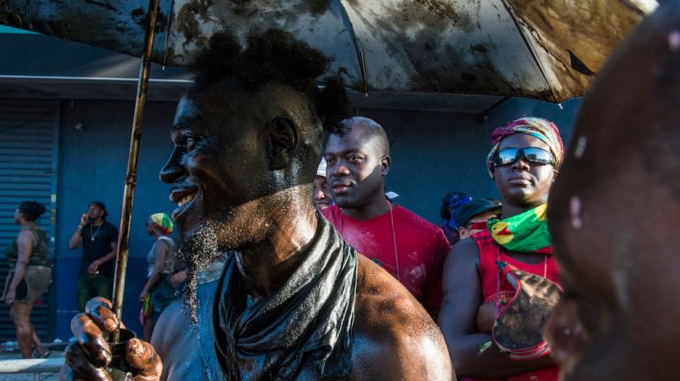NYC pictures of 2015: Pope Francis, Pizza Rat, Shia LaBeouf, Donald Trump and more 20 Revelers participate in J'ouvert, an annual Caribbean street festival, celebrated each Labor Day in Brooklyn, in 2015 on Sept 7.