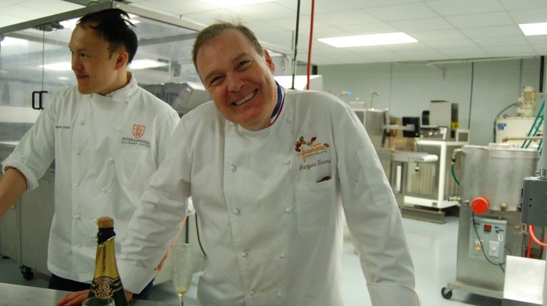 Jacques Torres delights in all kinds of treats -- champagne and sorbet included.