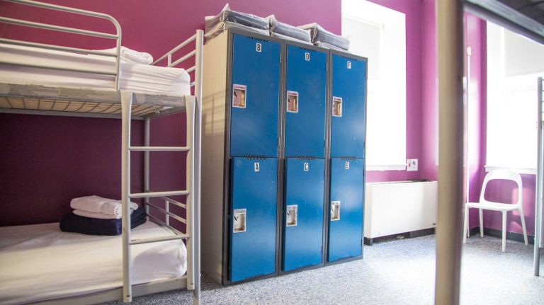 Dormitories feature bunkbeds and lockers at the HI NYC hostel at 891 Amsterdam Ave. on Nov. 23, 2015.