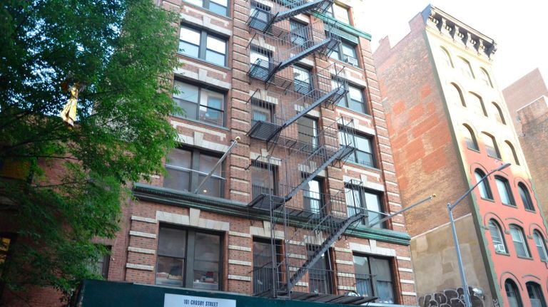 Basquiat's apartment is said to be on the second floor of this building.