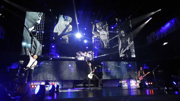 5 Seconds of Summer takes the stage at the Nikon Theater at Jones Beach in Wantagh, Sept. 1, 2015.