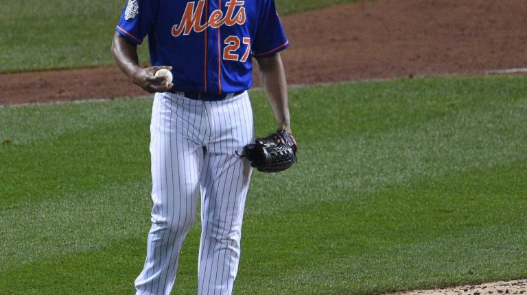 World Series Game 5: Mets vs. Royals 118 New York Mets relief pitcher Jeurys Familia reacts after Kansas City Royals first baseman Eric Hosmer scores the tying run during the ninth inning of Game 5 of the World Series at Citi Field on Sunday, Nov. 1, 2015.