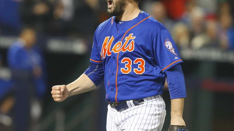 World Series Game 5: Mets vs. Royals 141 New York Mets starting pitcher Matt Harvey (33) reacts after the seventh inning during Game 5 of the World Series against the Kansas City Royals at Citi Field on Sunday, Nov. 1, 2015.