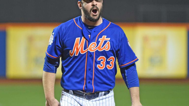 World Series Game 5: Mets vs. Royals 142 New York Mets starting pitcher Matt Harvey (33) reacts after the seventh inning during Game 5 of the World Series against the Kansas City Royals at Citi Field on Sunday, Nov. 1, 2015.