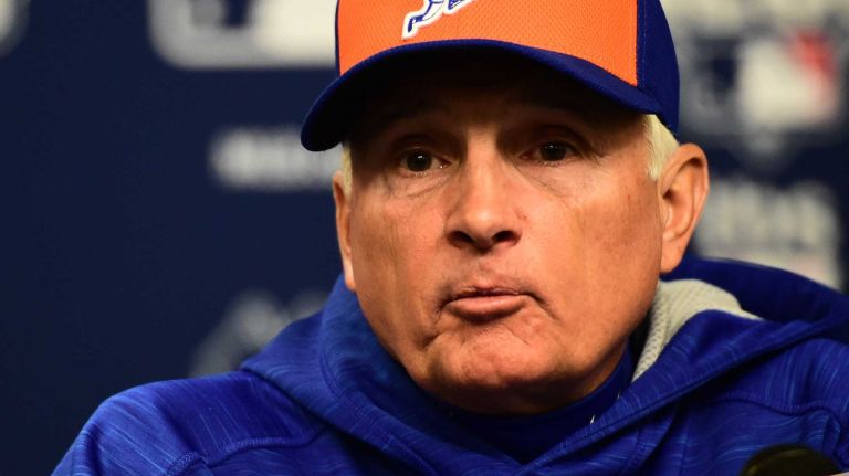 The many faces of Terry Collins 17 New York Mets manager Terry Collins (10) speaks to the media during the press conference prior to Game 2 of the NLCS against the Chicago Cubs at Citi Field on Sunday, Oct. 18, 2015.