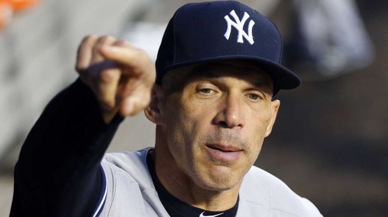 Subway Series: Yankees vs. Mets 88 Manager Joe Girardi of the New York Yankees looks on before a game against the New York Mets at Citi Field on Friday, Sept. 18, 2015.