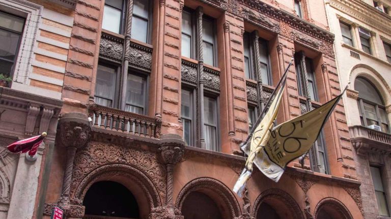 Residential building on Pine Street in Manhattan's Financial District on Aug. 20, 2015.