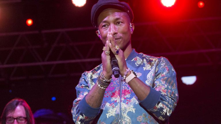 It wouldn't be a modern-day music awards show without a performance from Pharrell Williams, who recently hit a Long Island stage at the FOLD Festival at Martha Clara Vineyards in Riverhead on Aug. 4, 2015.