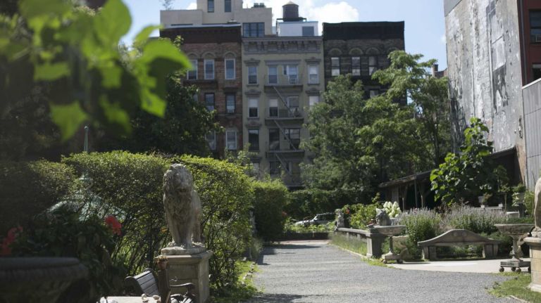 The Elizabeth Street Garden in NoLita in Manhattan, on August 4, 2015.