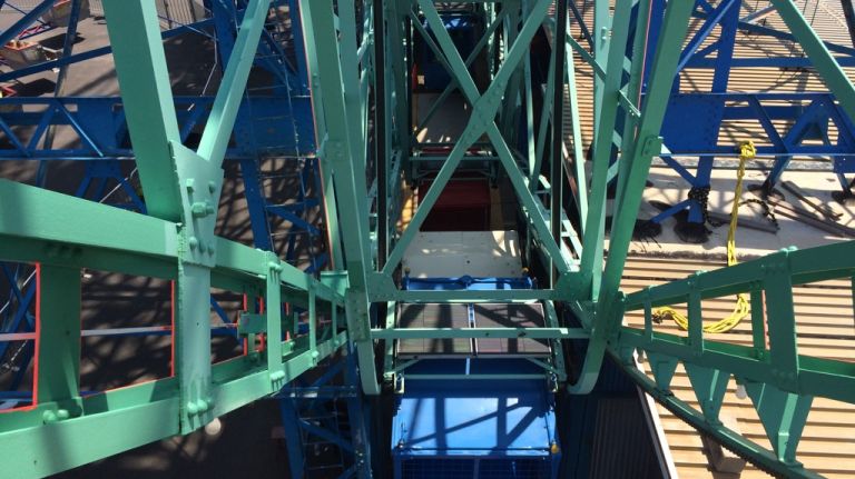Taking the trip on the Wonder Wheel on July 17, 2015.